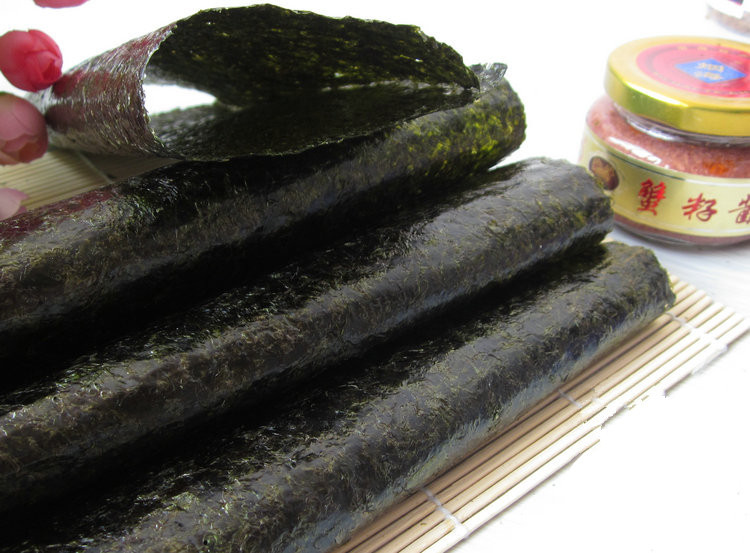 Top Selling High quality Seaweed nori for sushi seaweed nori sushi 50pcs pack bamboo 180g rolling