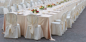 Tavolo imperiale con sposi lato corto