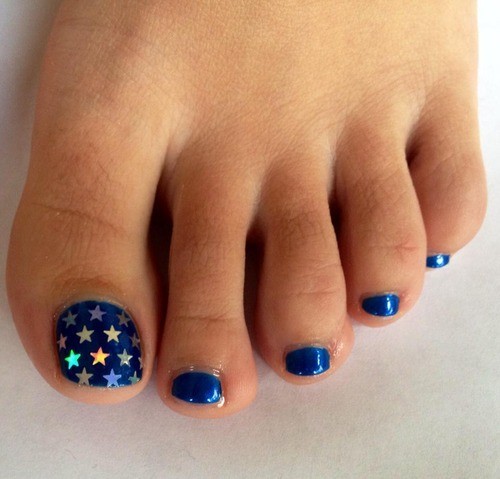 Idee facili per nail art piedi primavera estate 2015