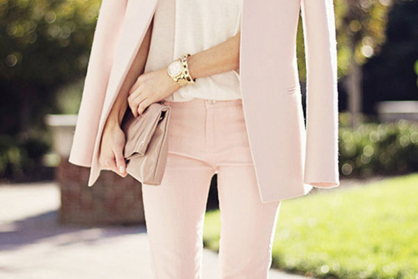 outfit rosa pastello