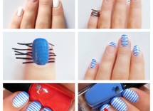 Tutorial nail art con strisce