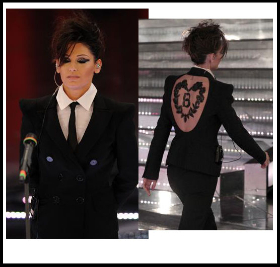 look androgino anna tatangelo sanremo 2011