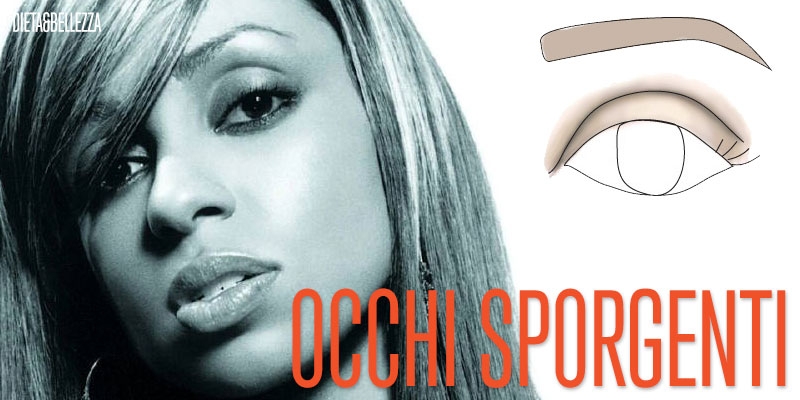 Forma sopracciglia per occhi sporgenti