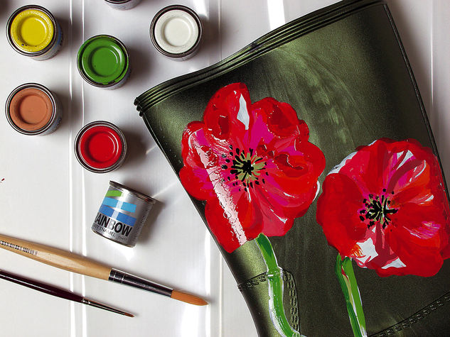 Come fare stivali con i fiori o su horizontal fixed