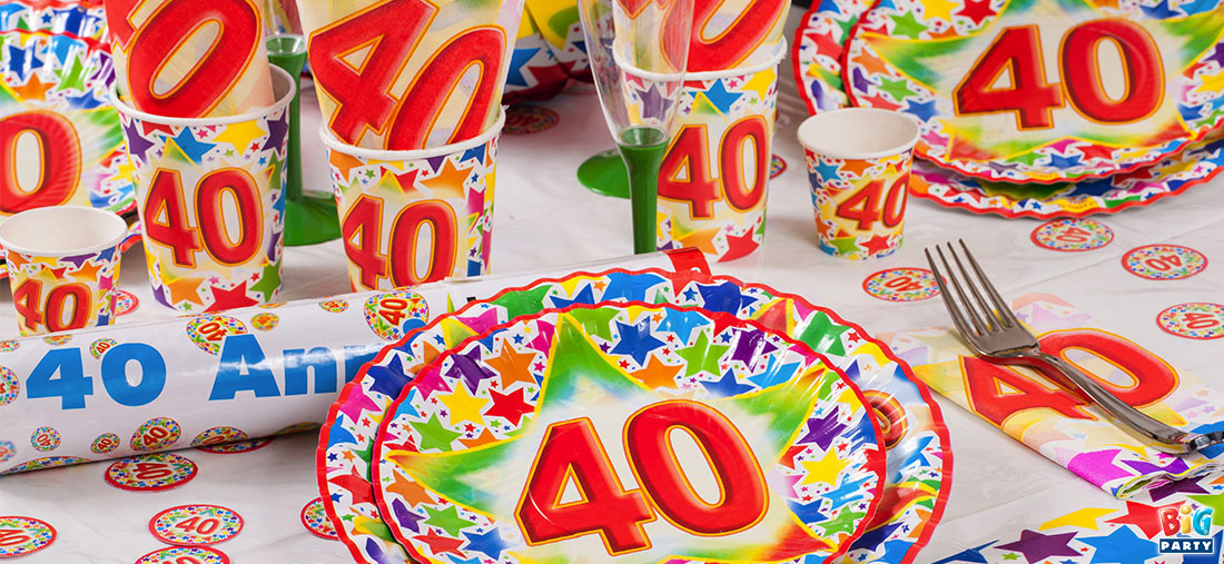 Idee originali per decorare tavola festa 40 anni