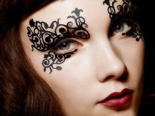 Come fare make up Carnevale maschera di pizzo