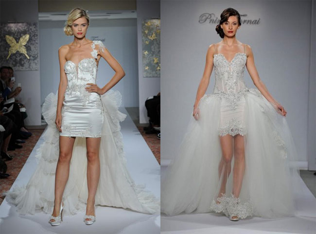 Modelli abiti corti da sposa primavera 2016