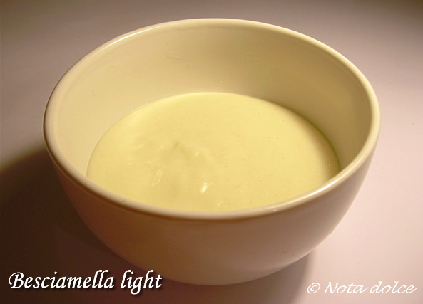Ricetta della besciamella light
