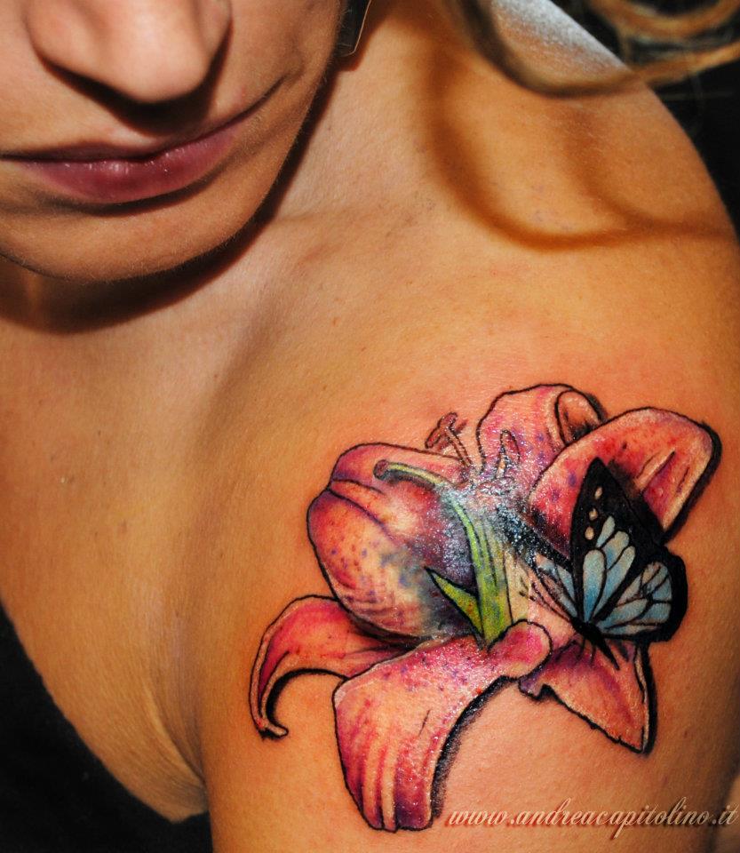 Disegno per fiori di loto tattoo