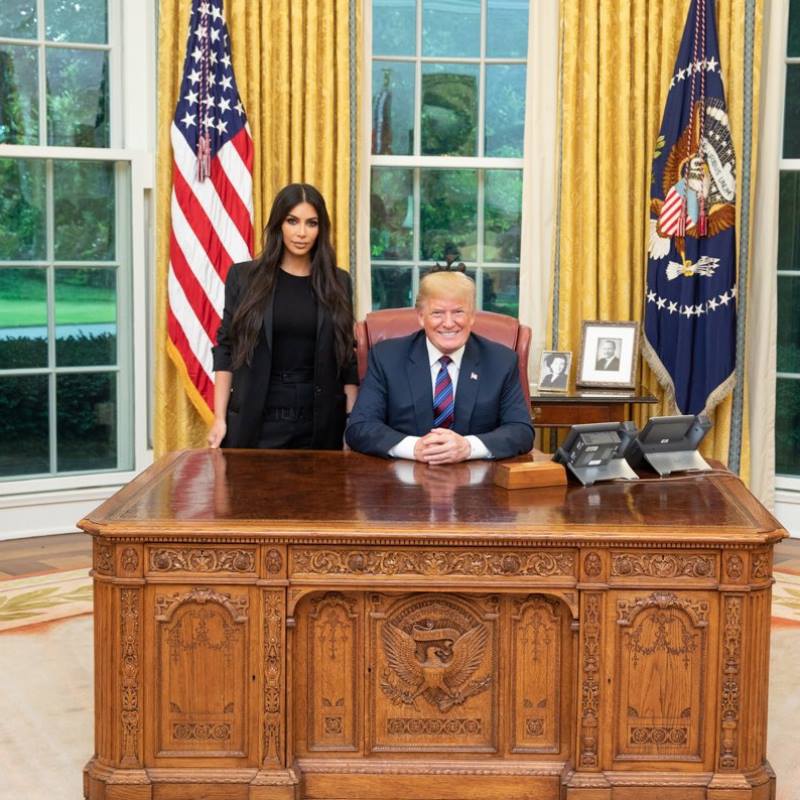kim kardashian incontra Donald Trump