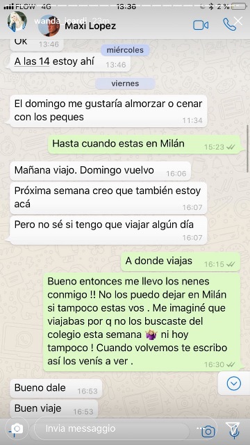 wanda nara contro maxi lopez