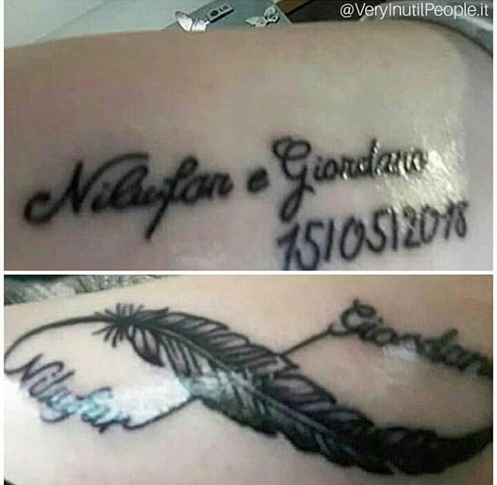Nilufar e Giordano tattoo