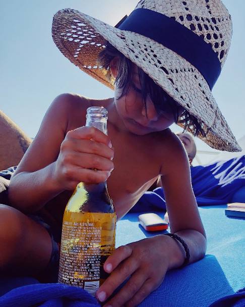 Belen Rodriguez e Santiago