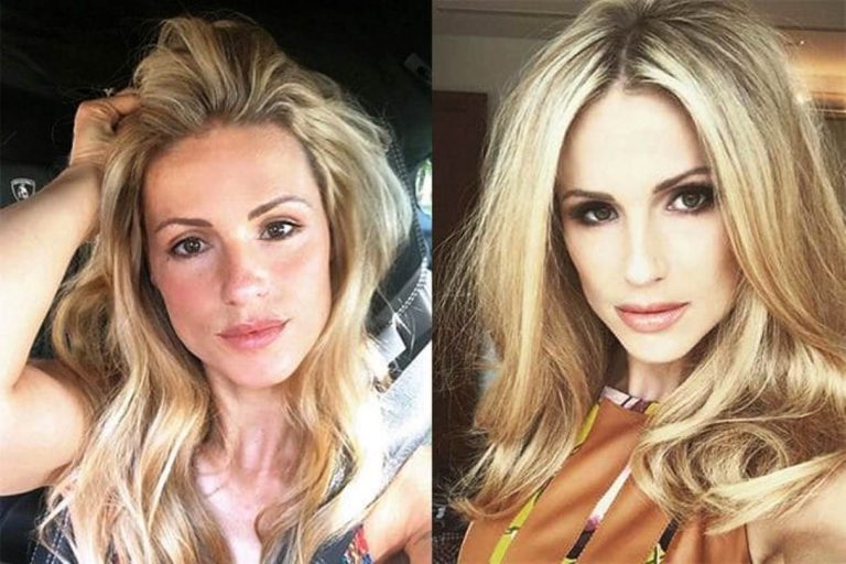 Michelle Hunziker senza trucco