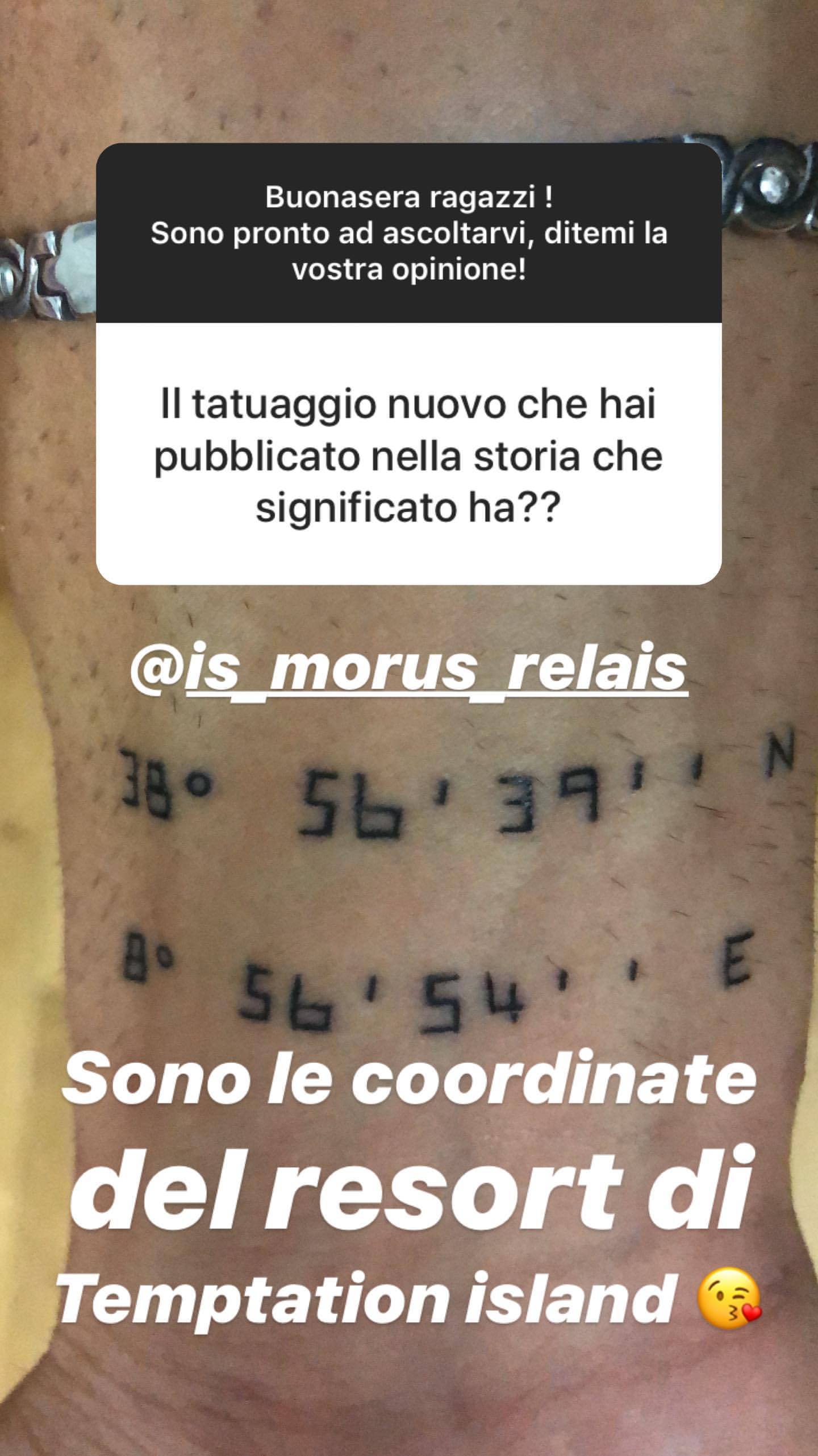 Massimo Colantoni tatuaggio