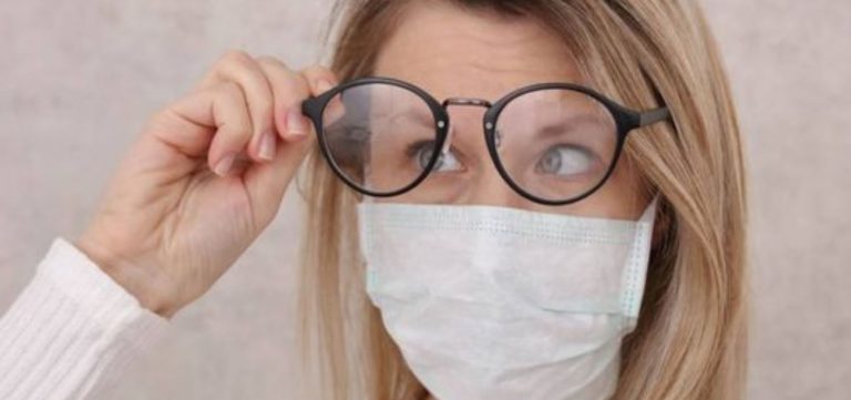 come non appannare gli-occhiali con la mascherina