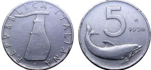 5 lire monete