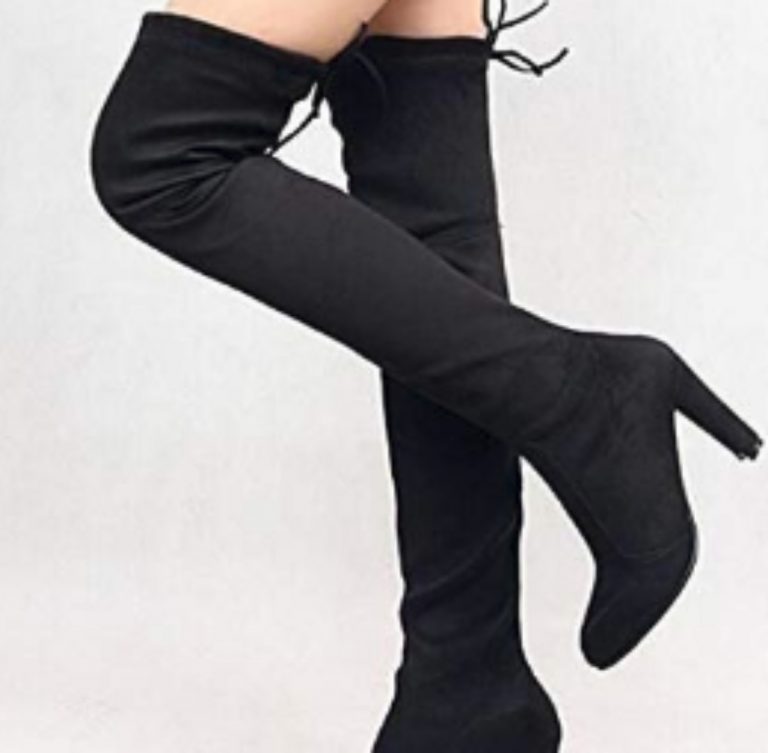 stivali invernali con tacco-