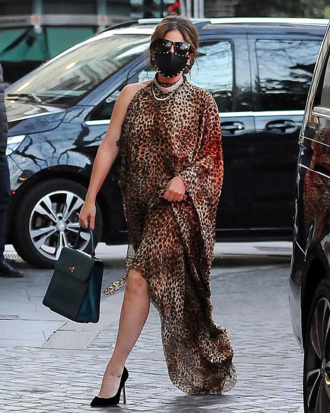 lady gaga look leopardato