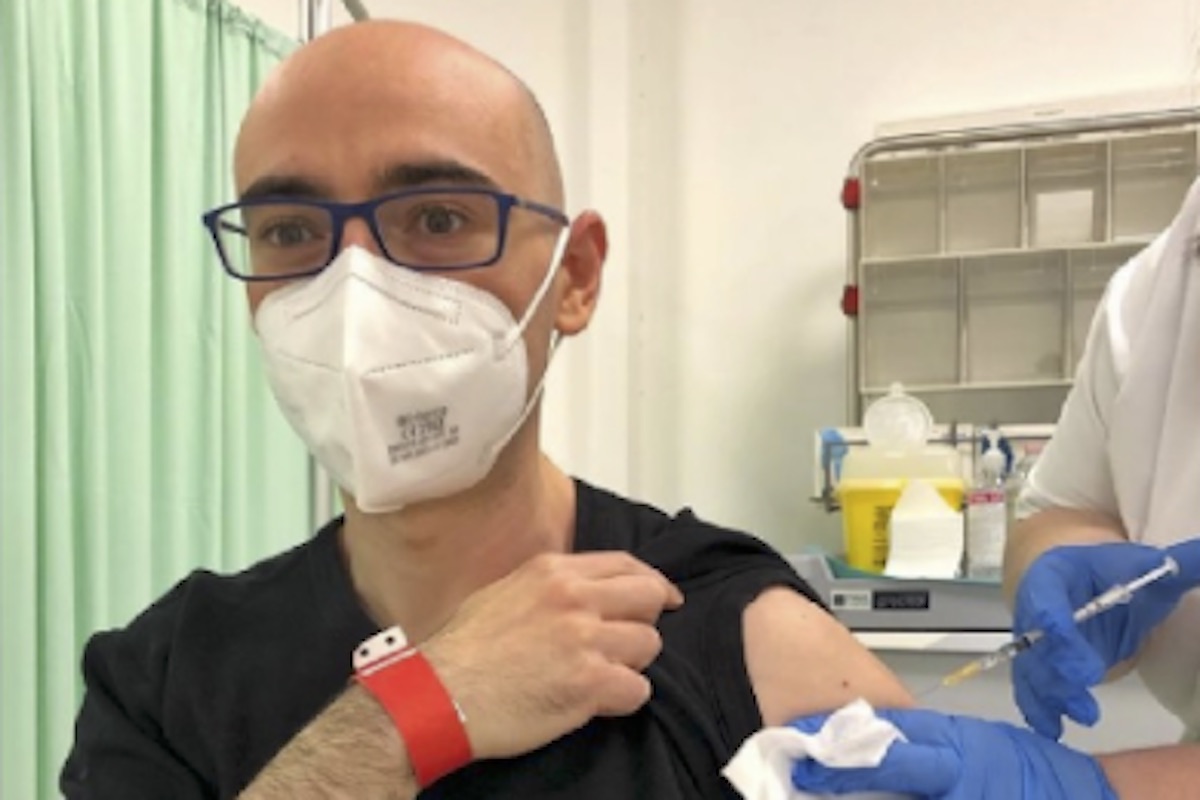 Salvatore Aranzulla vaccinato