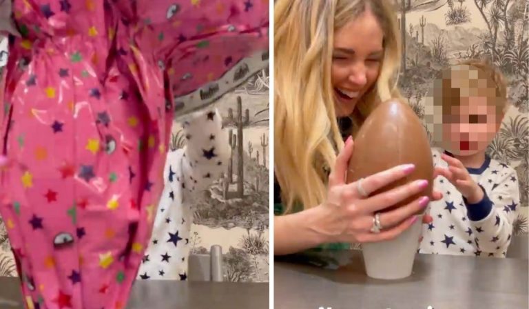 Chiara Ferragni uovo Pasqua