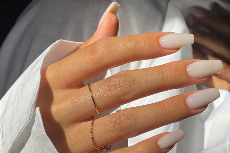 Milky nails