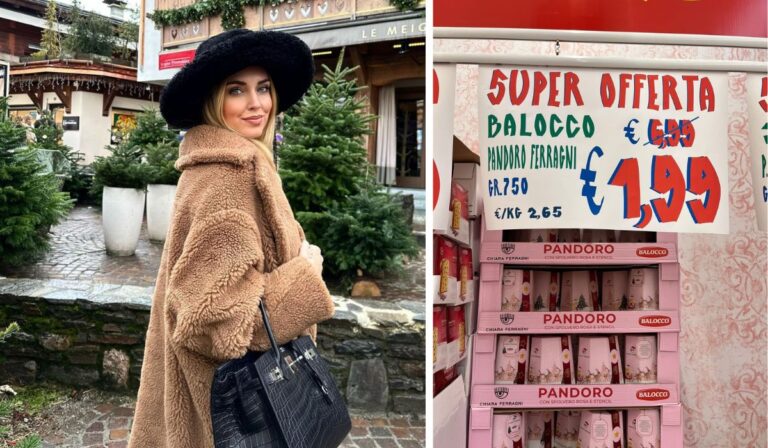 Lucarelli Ferragni pandoro