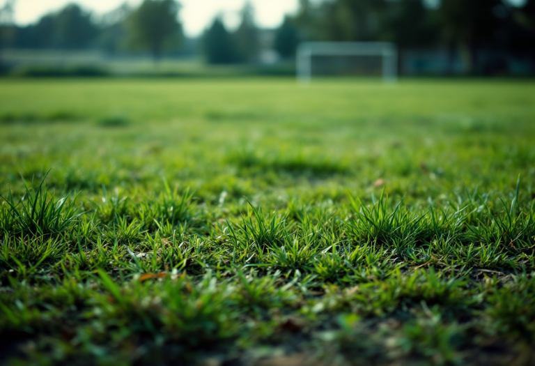 Andrea Carnevale in azione sul campo di calcio