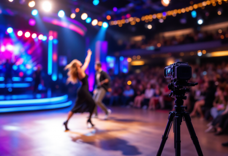 Bianca Guaccero durante una performance a Ballando con le stelle