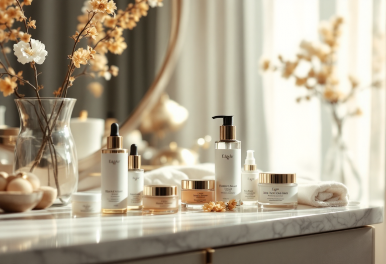 Donna che si prende cura della pelle durante la menopausa