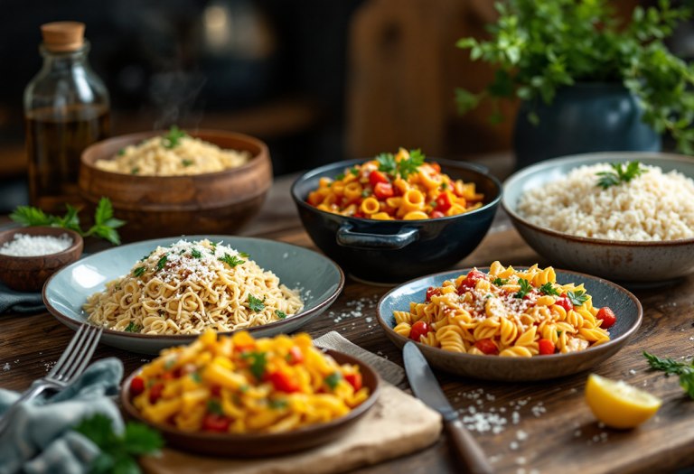 Pasta e riso in un piatto sano e gustoso