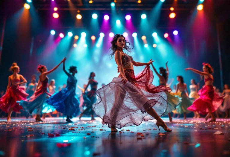 Samuel Peron mentre balla con grazia e passione