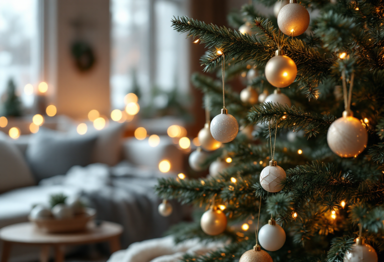 Decorazioni natalizie in stile nordico per la casa