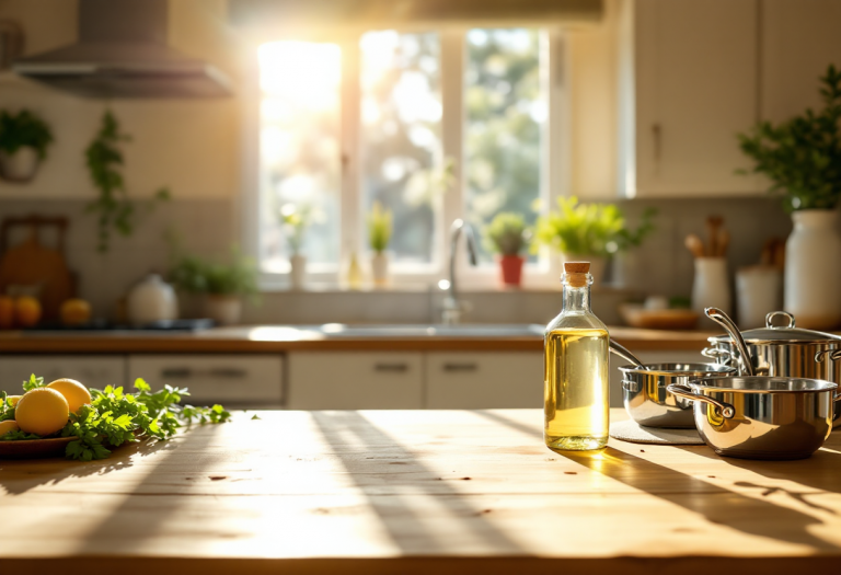 Immagine di aceto utilizzato per la pulizia ecologica