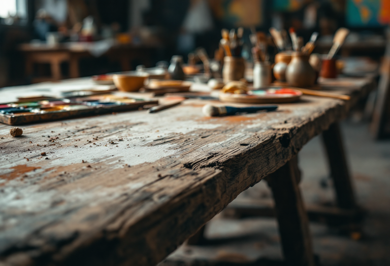 Scenografia di Gaspare De Pascali in un'opera teatrale