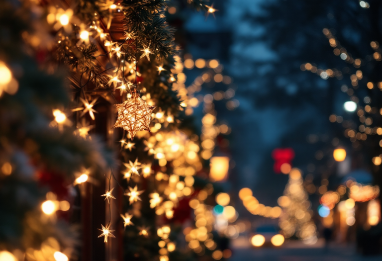 Illuminazione natalizia elegante per interni 2024