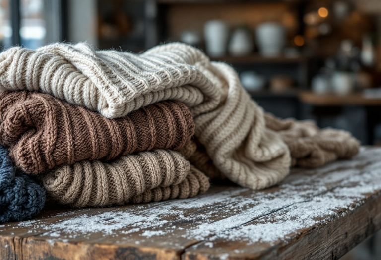 Maglione a trecce invernale elegante e caldo