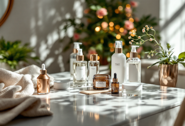 Immagine che illustra i benefici della bellezza vegan