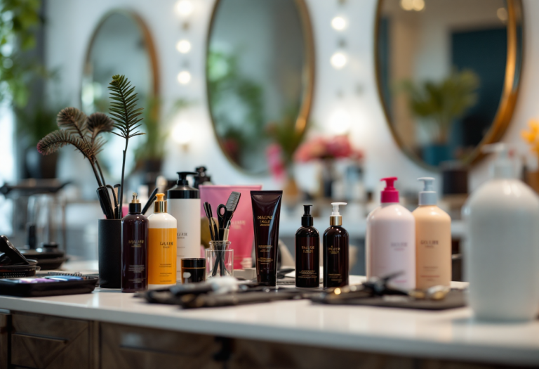 Punte dei capelli colorate in diverse tonalità vivaci