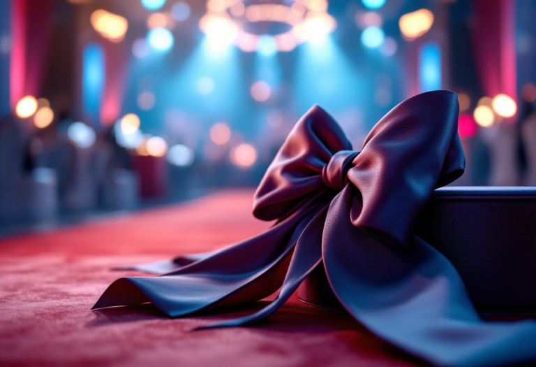 Demi Moore con un abito elegante ai Golden Globe 2025