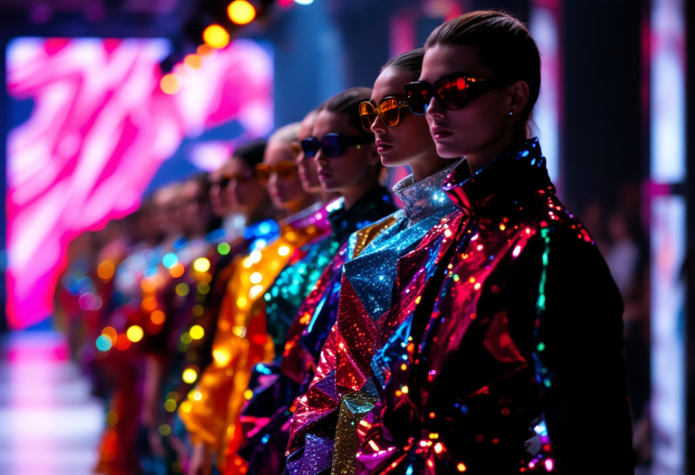 Demi Moore in passerella durante la Paris Fashion Week 2025