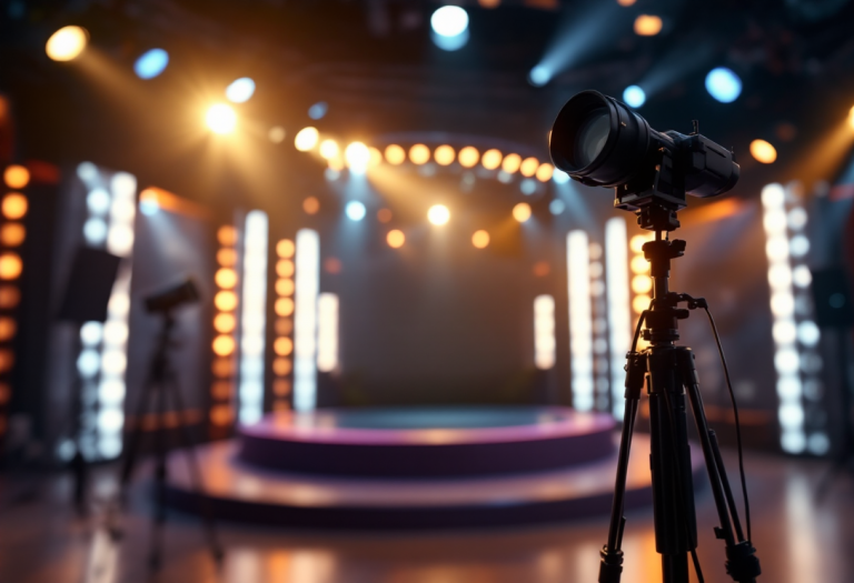 Immagine del Grande Fratello con concorrenti in studio