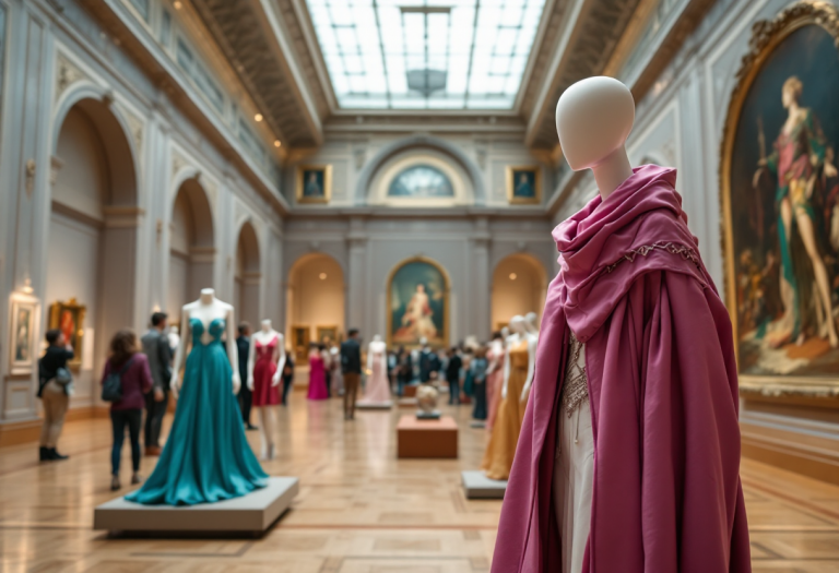 Evento di moda e arte al Museo del Louvre