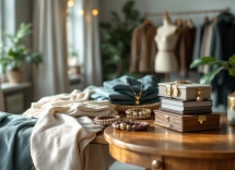 Donna in abito elegante che esprime libertà e identità