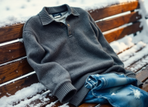 Outfit casual per l'inverno 2025 con giacca e accessori