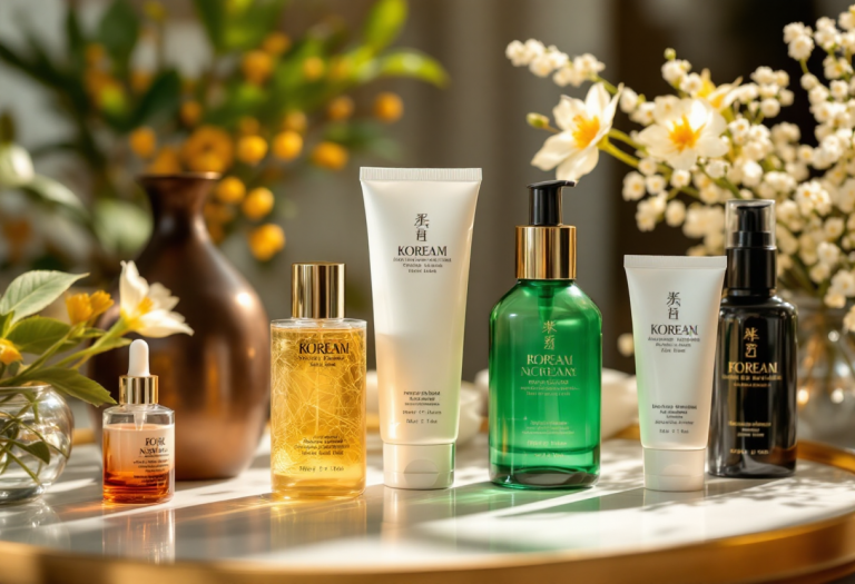 Prodotti di skincare coreana per una pelle luminosa