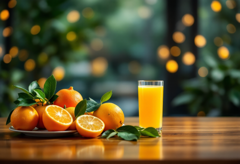 Immagine di frutti ricchi di vitamina C per la bellezza