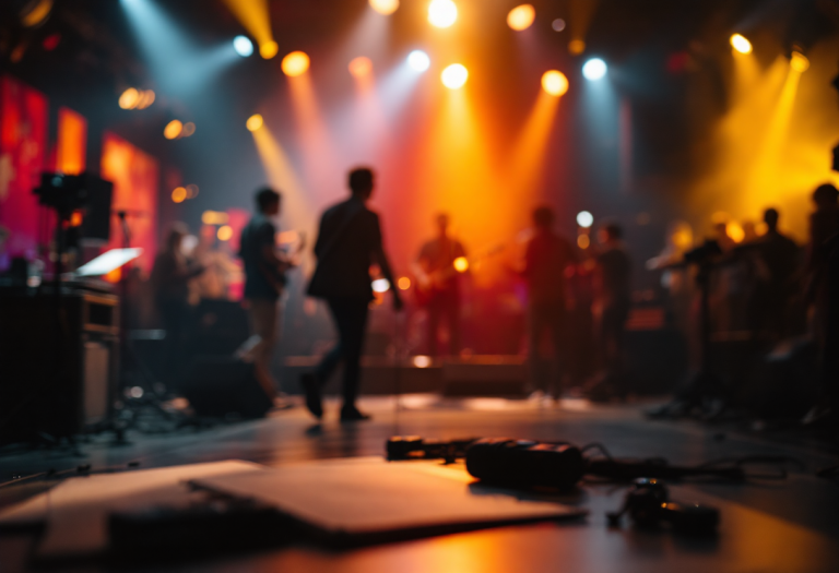 Achille Lauro con un look audace durante Sanremo 2025