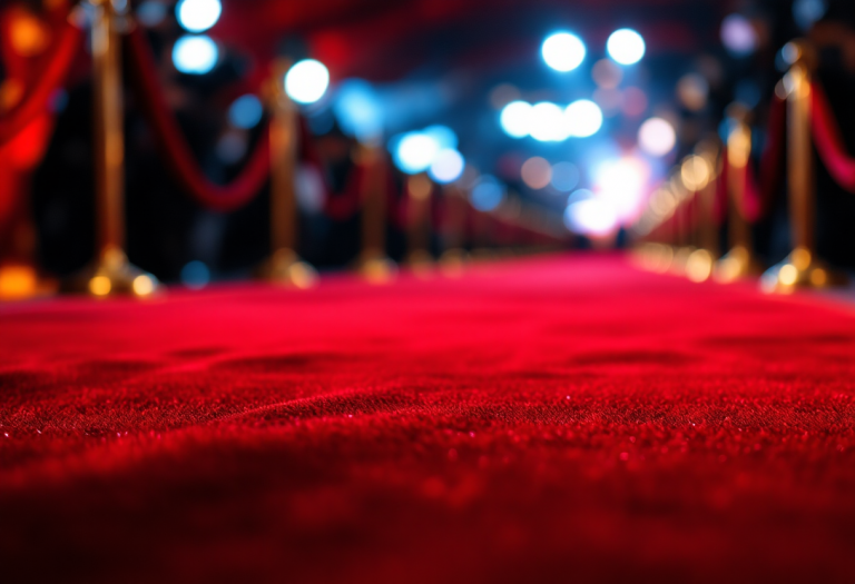 Coppie di celebrità sul red carpet in abiti eleganti