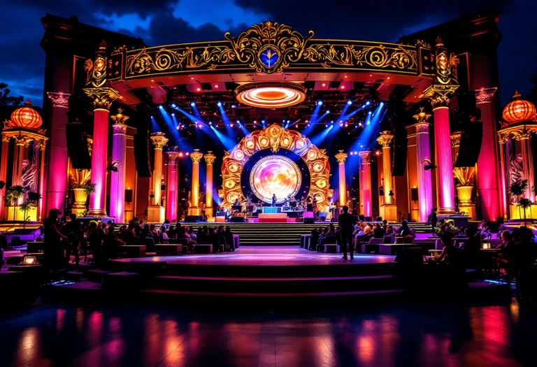 Artisti sul palco dell'Ariston durante Sanremo 2023